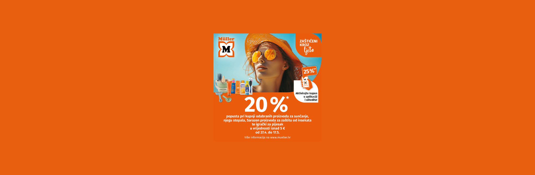 Müller - 20% na proizvode za sunčanje