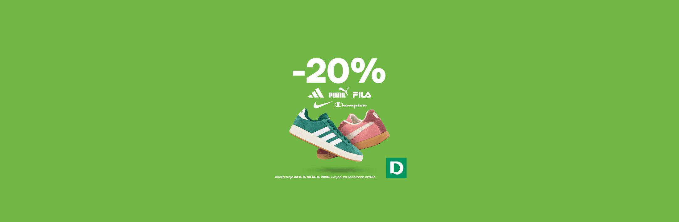 -20 % na omiljene sportske brendove! - Deichmann
