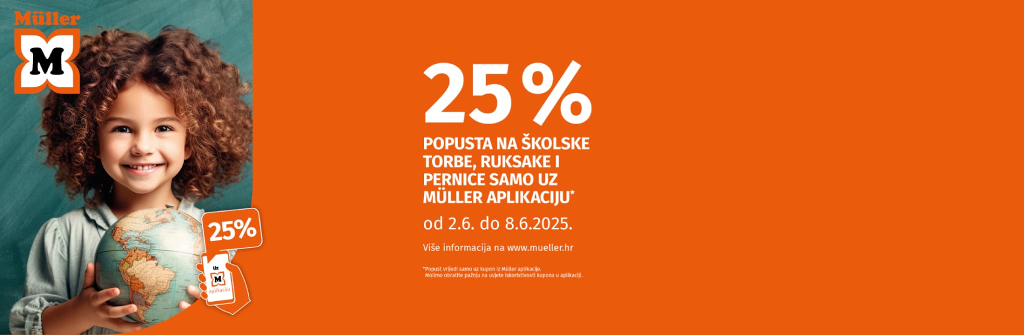 Müller: 25% na školske torbe, ruksake i pernice