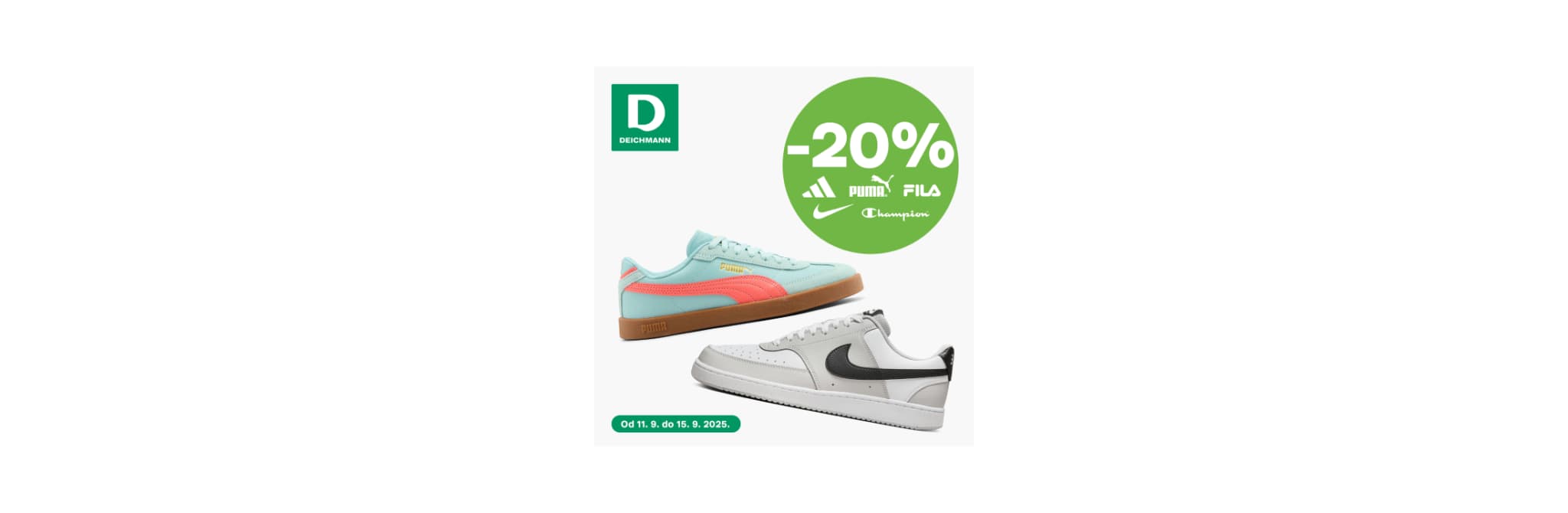 Deichmann akcija –20% Sportski brendovi