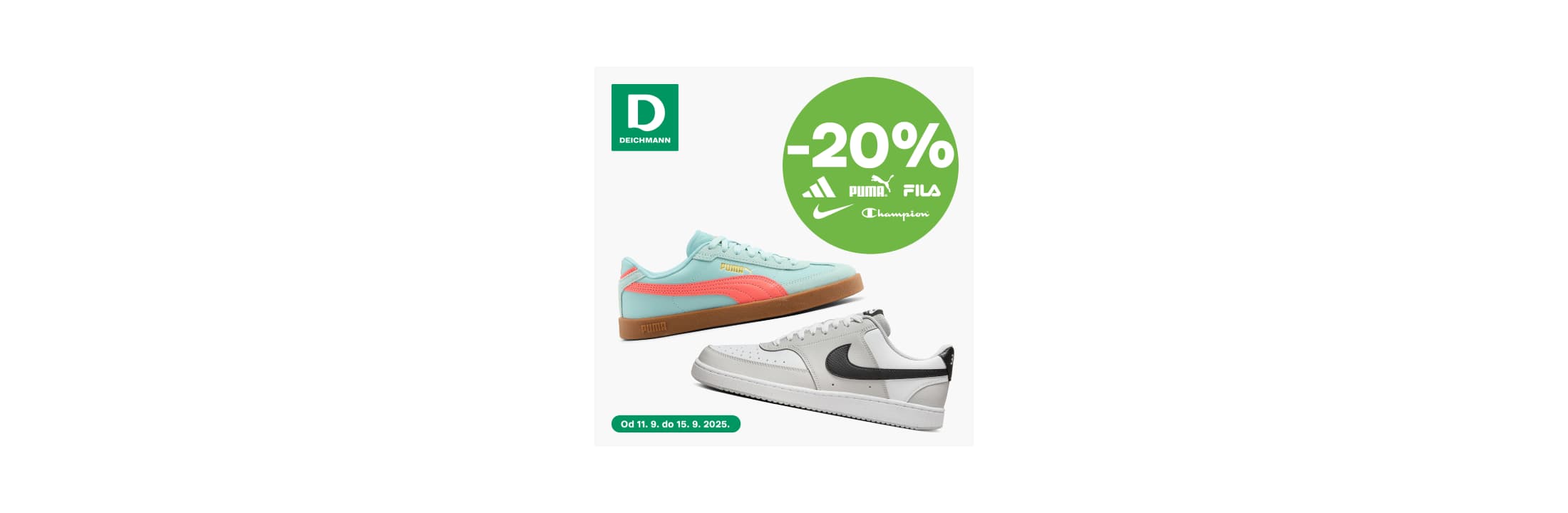 Deichmann akcija –20% Sportski brendovi