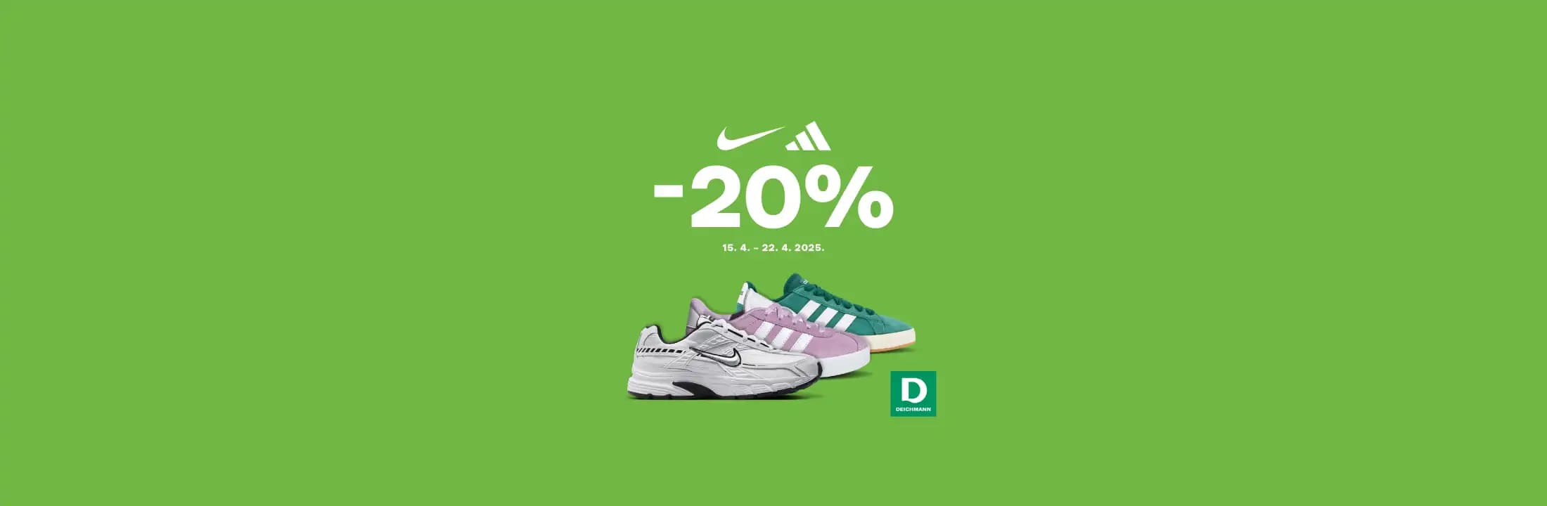 Deichmann - 20% na adidas i Nike