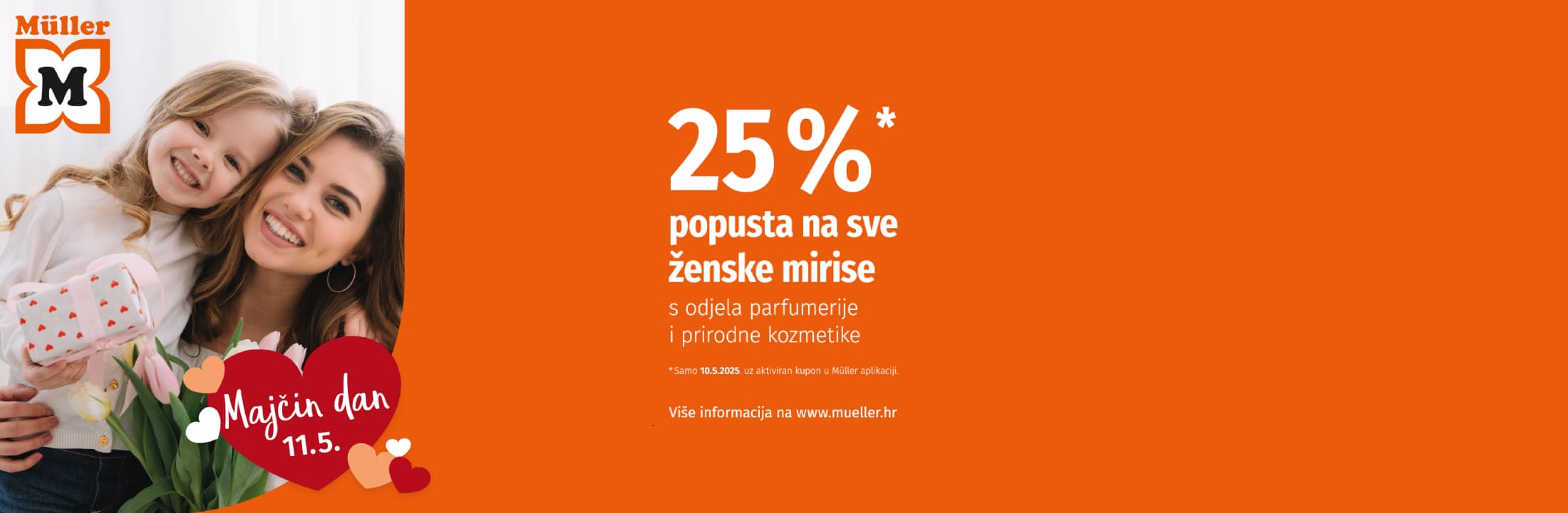 Müller: 25% na sve ženske mirise samo 10.5.