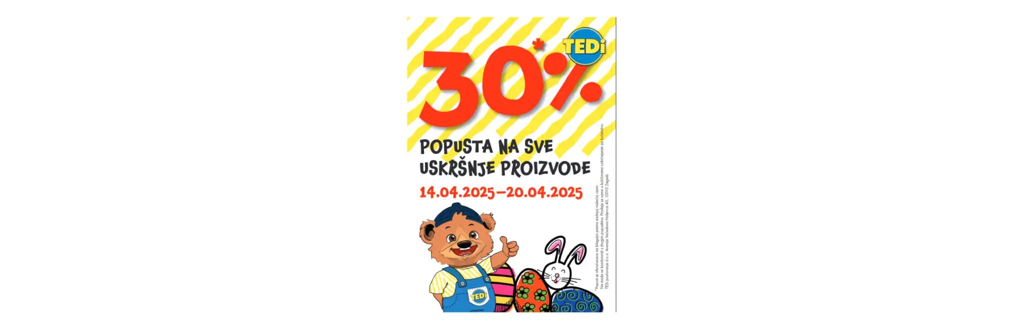 TEDi - popust na uskršnje proizvode.